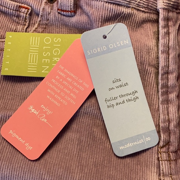 Sigrid Olsen Dusty Grape Corduroy Jeans - Picture 4 of 4